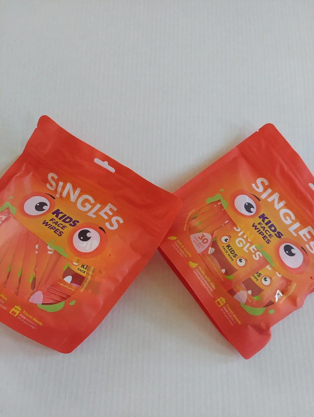 2 Pack SINGLES Kids WIPES Individuals 60 Wipes Travel Face Wipes TARGET